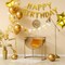 27 Pcs Gold Birthday Decorations, 3D Foil Gold Happy Birthday Balloon Banner